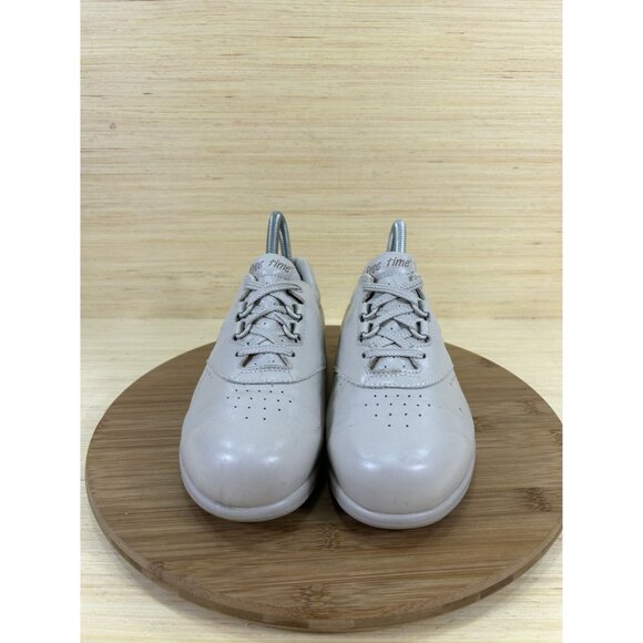 SAS Free Time Tan Leather Casual Walking Shoes Womens Size 6.5 Extra Wide - Picture 2 of 8